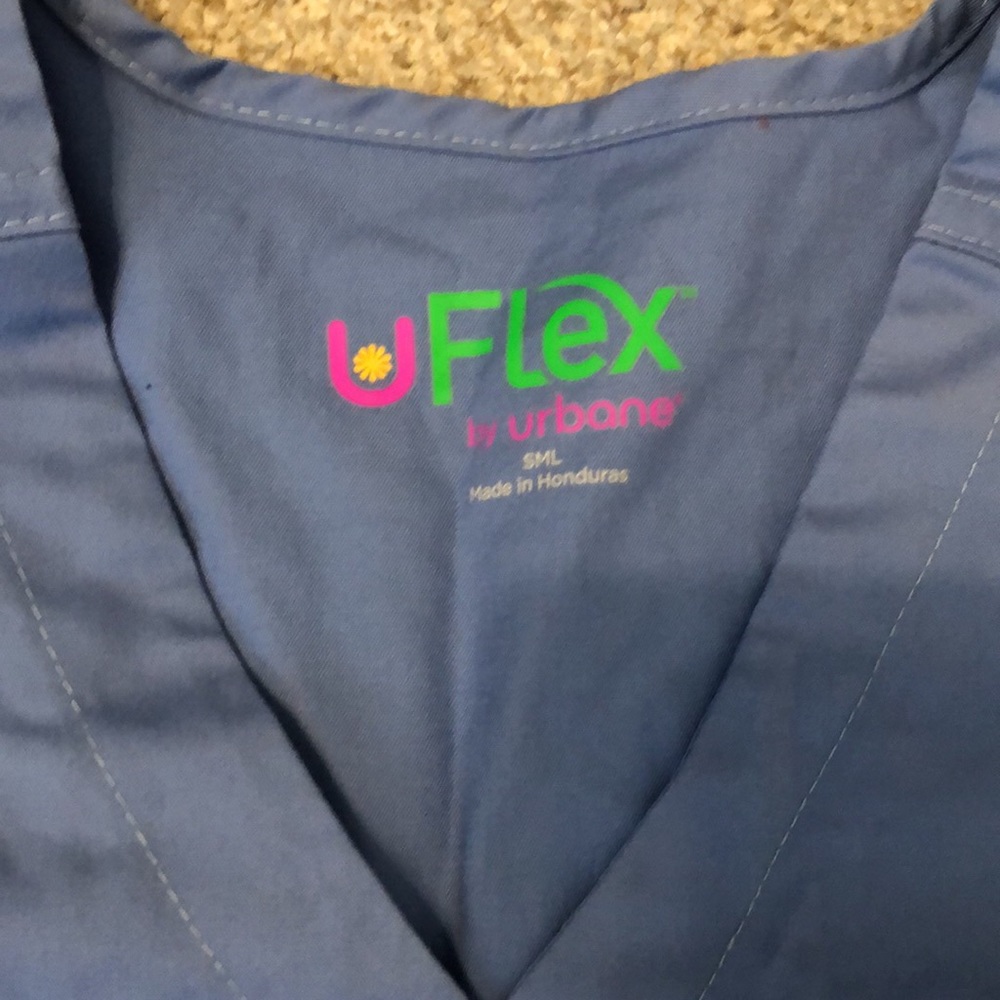 Uflex scrubs in light blue